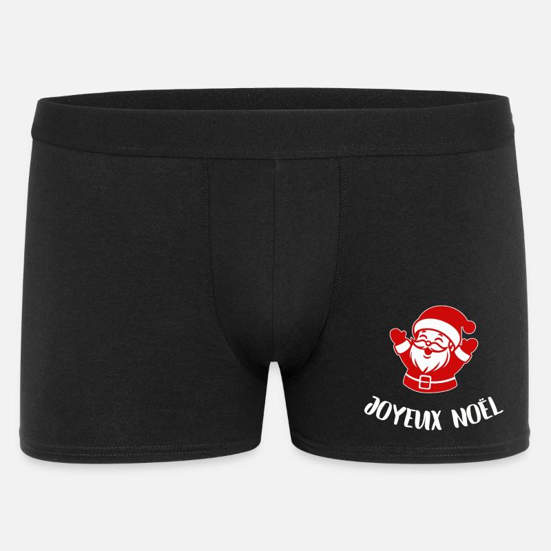 Frohe Weihnachten - Männer Boxer Shorts - Schwarz