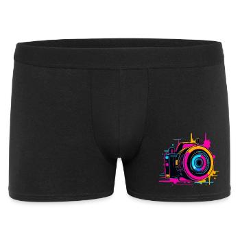 Camera Steamwave - Men's Boxer Shorts - black - Front