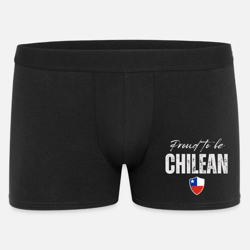 Stolzer Chilene, ich liebe Chile - Männer Boxer Shorts - Schwarz