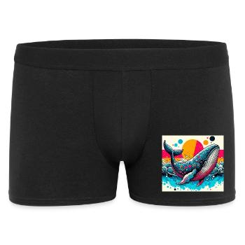 baleine - Boxer Homme - noir - Devant