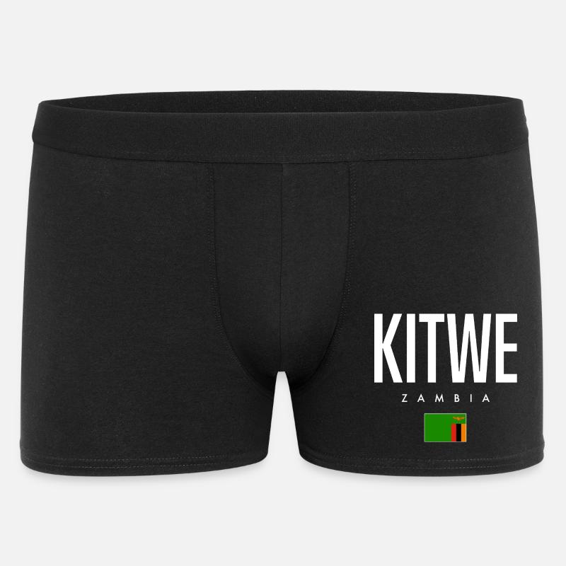 Kitwe Sambia - Männer Boxer Shorts - Schwarz