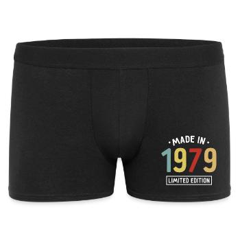 Fabriqué en 1979 - Edition limitée - Année de naissance - Boxer Homme - noir - Devant
