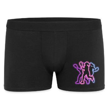 Lacrosse Player Typography Women's Lacrosse - Men's Boxer Shorts - black - Front