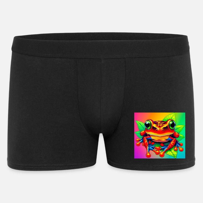 Frosch - Männer Boxer Shorts - Schwarz