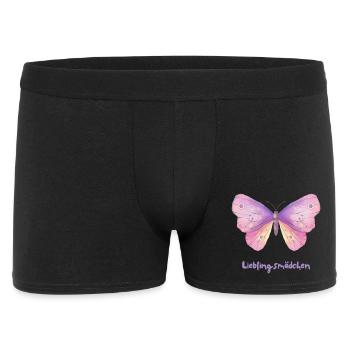 Butterfly – Design de papillon magique - Boxer Homme - noir - Devant