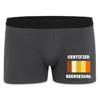 Palette bière chaude Beersexual   - Boxer Homme - charbon - Devant
