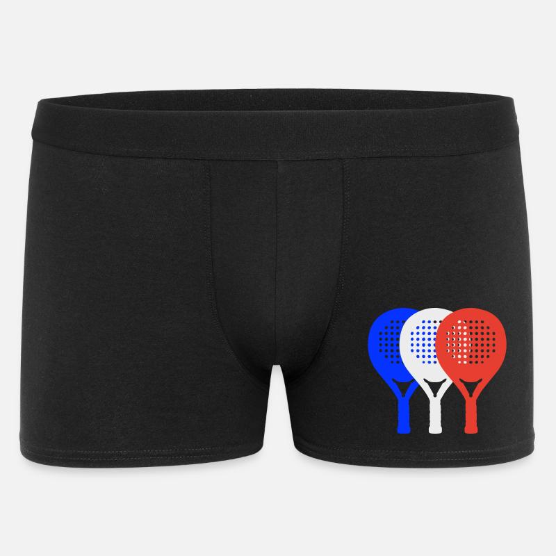 Padel-Frankreich2 - Männer Boxer Shorts - Schwarz