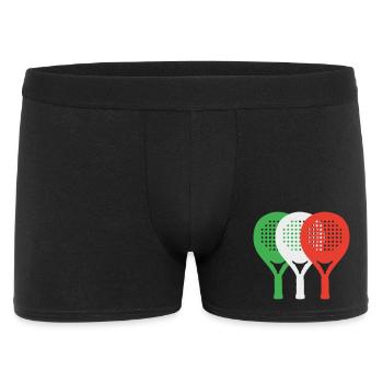padel-italia2 - Männer Boxer Shorts - Schwarz - Vorne