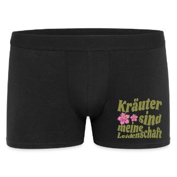 Magisches Kräuter-Design für echte Kräuterhexen - Männer Boxer Shorts - Schwarz - Vorne