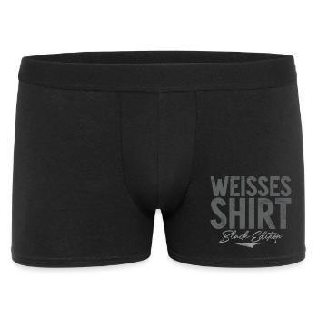 White Shirt Black Edition Funny Saying - Men's Boxer Shorts - black - Front