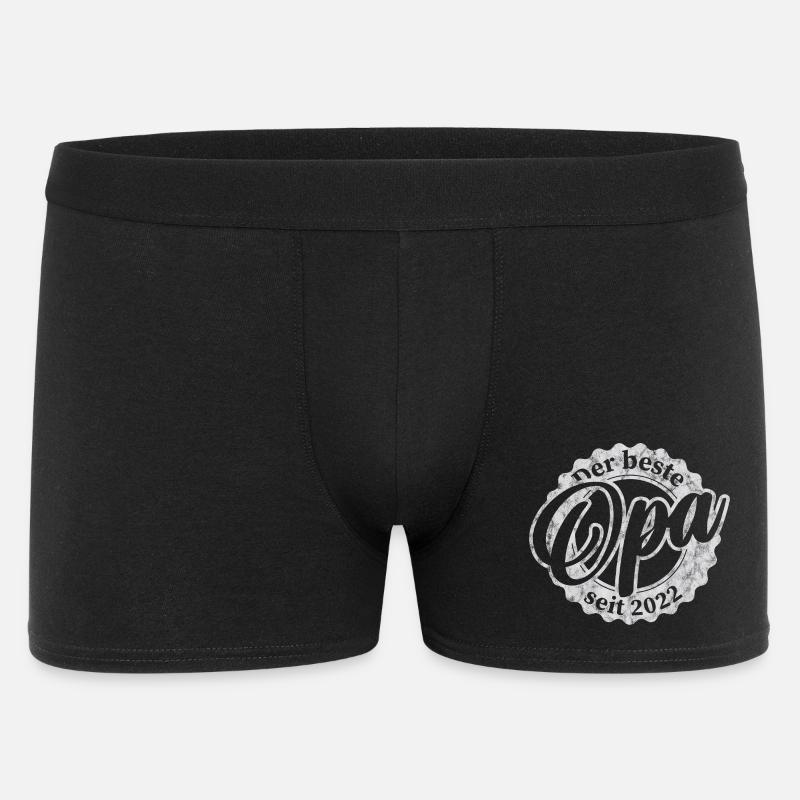 Der Beste Opa seit 2022 - Männer Boxer Shorts - Schwarz
