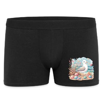 Seagull Beach Coquillages Côte Maritime - Boxer Homme - noir - Devant