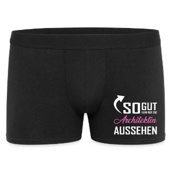 Seule une femme architecte peut être aussi belle - Boxer Homme - noir - Devant