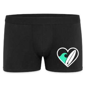Surf Heart Board Wave Ocean Gift - Boxer Homme - noir - Devant