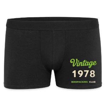 Millésime 1978 – Bikepacking Club Rétro Année de naissance - Boxer Homme - noir - Devant