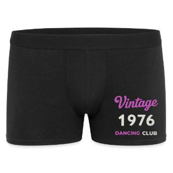 Vintage 1976 – Dancing Club Retro Birth Year - Men's Boxer Shorts - black - Front