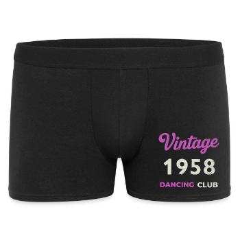 Vintage 1958 – Dancing Club Retro Birth Year - Men's Boxer Shorts - black - Front