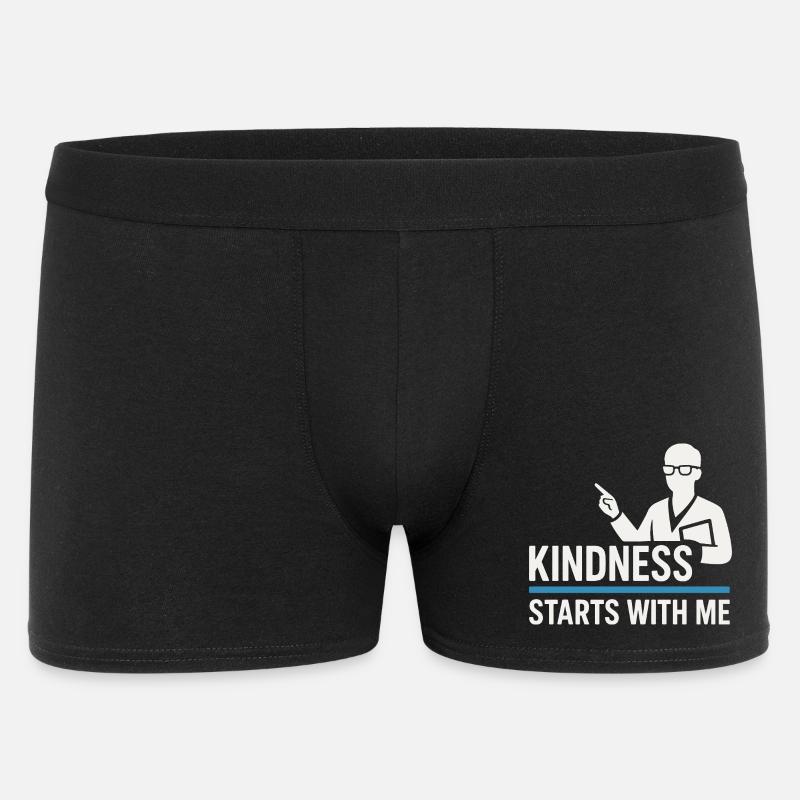 Anti-mobbing-freundlichkeit, Stehen Sie - Männer Boxer Shorts - Schwarz