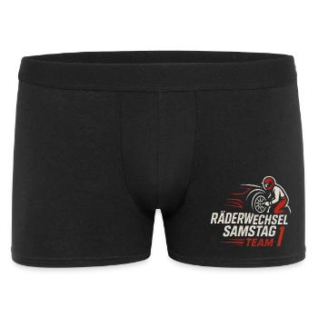 Wheel change Saturday Team 1 - Men's Boxer Shorts - black - Front