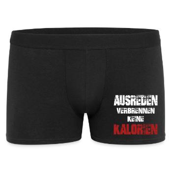 Joggen Geschenk Jogger Laufsport Sport Fitness - Männer Boxer Shorts - Schwarz - Vorne