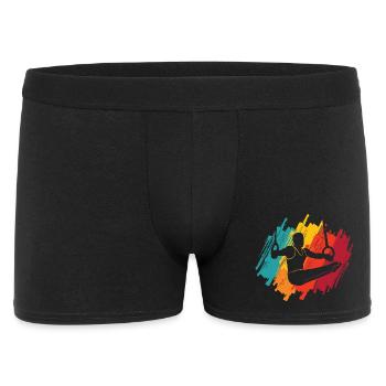 Gymnastes, gymnastique rétro, gymnastique en ring, gymnastique - Boxer Homme - noir - Devant