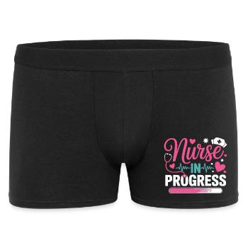 Nurse In Progress Pink Blue - Men's Boxer Shorts - black - Front