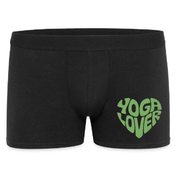 Yoga-Liebhaber – Achtsamkeit & Wellness Lebensstil Desi - Männer Boxer Shorts - Schwarz - Vorne