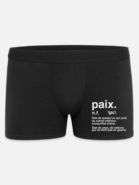 Peace Definition Dictionary Style - Men's Boxer Shorts - black