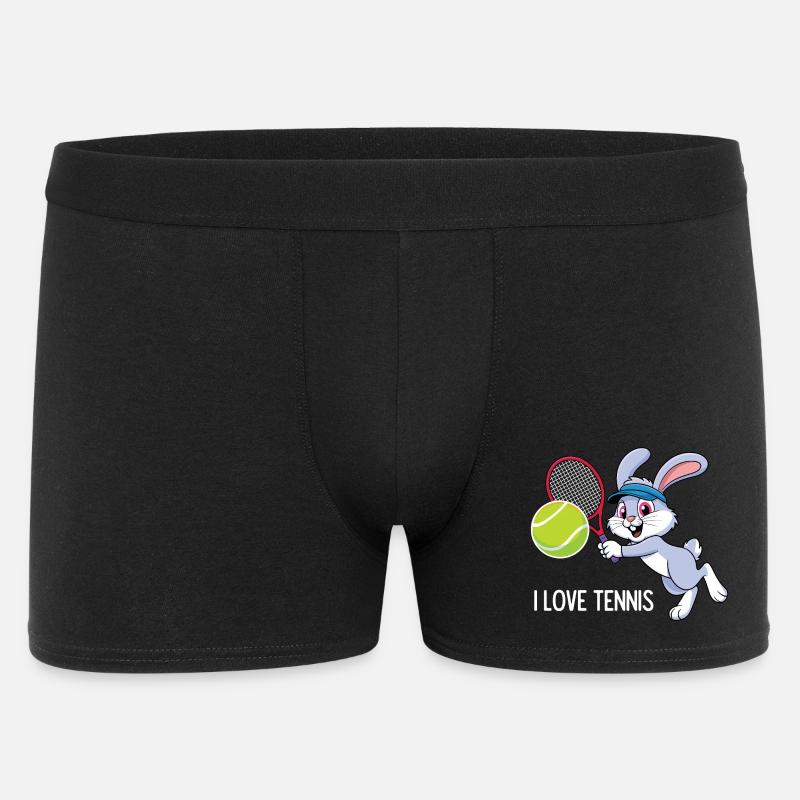 Ich liebe Tennis - Männer Boxer Shorts - Schwarz