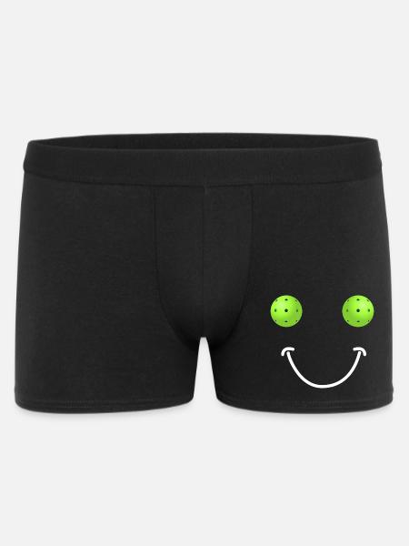 Pickleball Happy Face - Men's Boxer Shorts - black