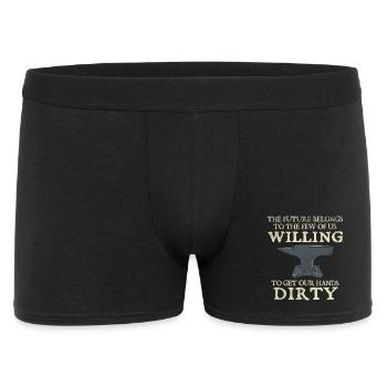 Enclume du forgeron Mains volontaires du futur Conception sale - Boxer Homme - noir - Devant