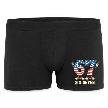 US Flag 67 Memes Six Seven - Men's Boxer Shorts - black - Front
