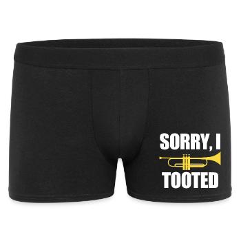Trumpet Sorry I Tooted - Men's Boxer Shorts - black - Front