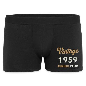 Millésime 1959 – Année de naissance rétro du Yachting Club - Boxer Homme - noir - Devant