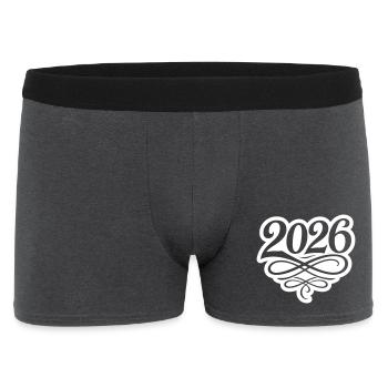 Année 2026 - Boxer Homme - charbon - Devant