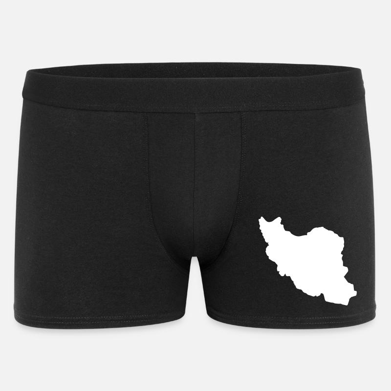 Iran Silhouette - Männer Boxer Shorts - Schwarz