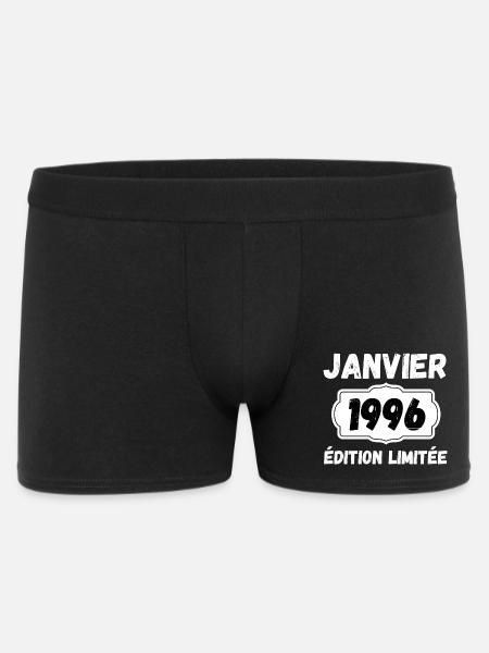 Janvier 1996 Édition Limitée Anniversaire - Boxer Homme - noir