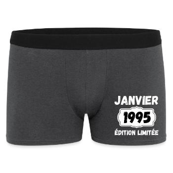 Janvier 1995 Édition Limitée Anniversaire - Boxer Homme - charbon - Devant