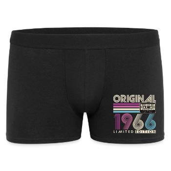 1966 Vintage 60e anniversaire Rétro - Boxer Homme - noir - Devant
