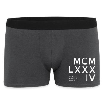 1984_COMPANY_white - Men's Boxer Shorts - charcoal grey - Front