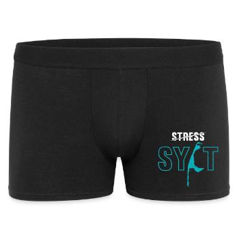 Vacances en mer du Nord STRESS SYLT Drôle - Boxer Homme - noir - Devant