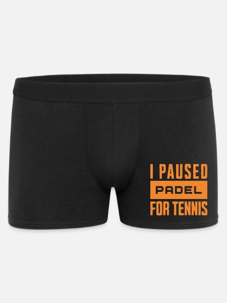 padel_orange - Men's Boxer Shorts - black