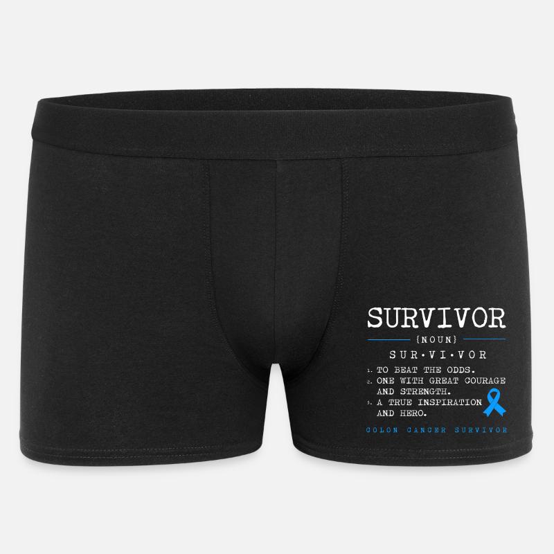Darm Krebs Dickdarm - Männer Boxer Shorts - Schwarz
