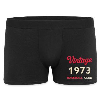 Millésime 1973 – Année de naissance rétro du club de baseball - Boxer Homme - noir - Devant