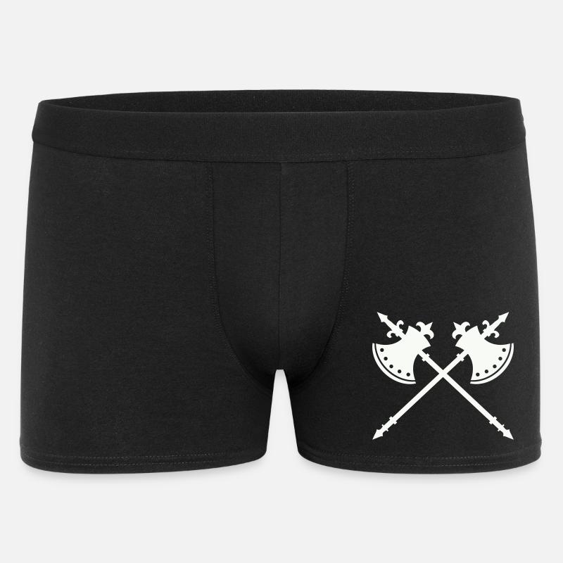 Axe de guerre de croisement - Boxer Homme - noir