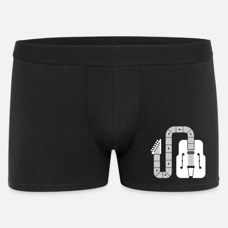 Forme abstraite Guitare rétro - Boxer Homme - noir