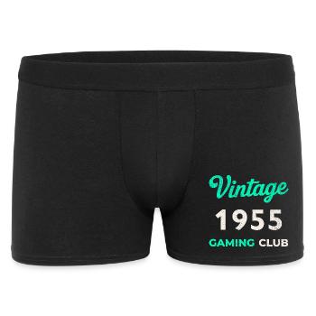 Vintage 1955 – Gaming Club Retro Birth Year - Men's Boxer Shorts - black - Front