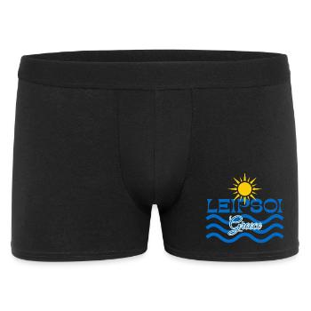 Leipsoi Greece Sun Sea Waves - Men's Boxer Shorts - black - Front