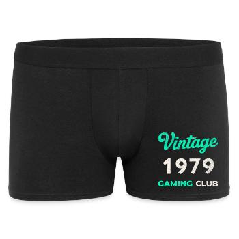 Vintage 1979 – Année de naissance rétro du Gaming Club - Boxer Homme - noir - Devant