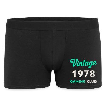 Vintage 1978 – Année de naissance rétro du Gaming Club - Boxer Homme - noir - Devant